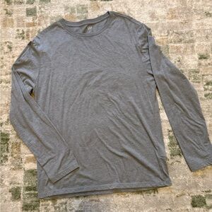 Gray Long Sleeve Men's Shirt